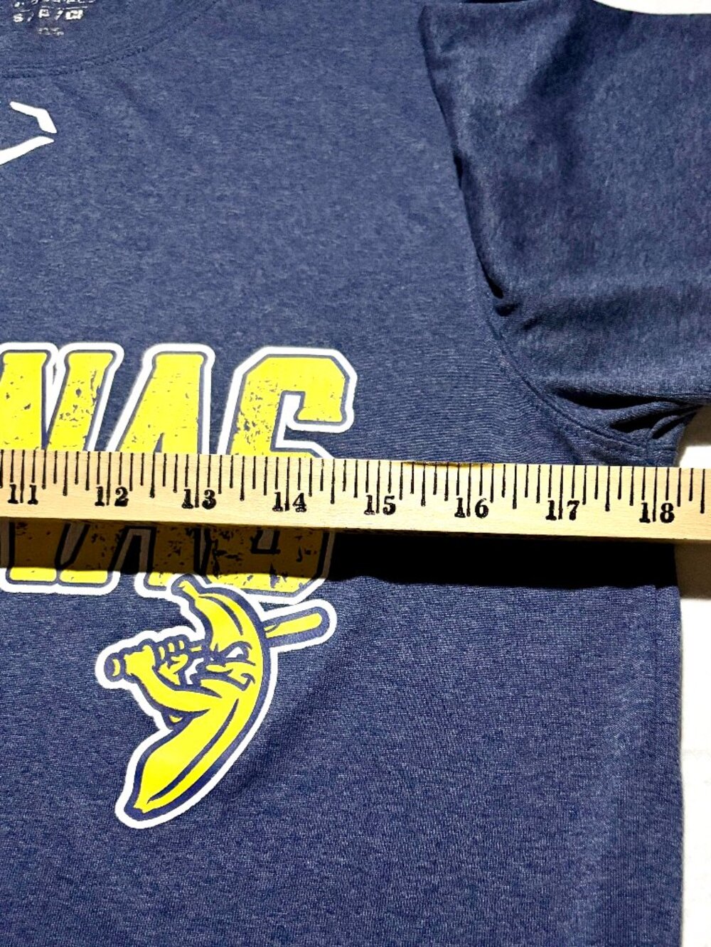 EvoShield Savannah Bananas T Shirt Mens S Navy Graphic Distressed Baseball Tee - Picture 4 of 6